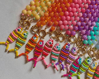 Collier coloré poisson