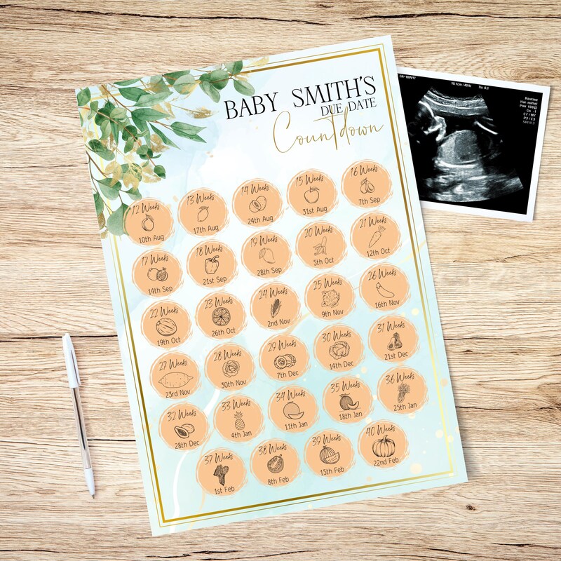 Baby Countdown - Etsy