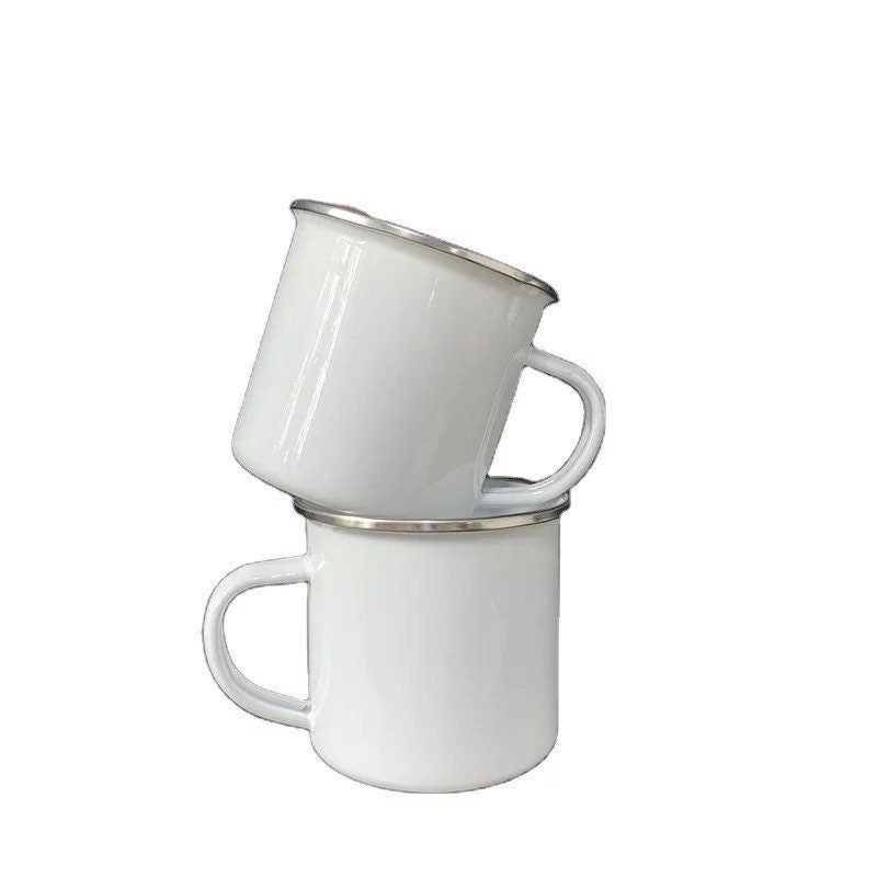 Sublimation Blank enamel camping mugs 11oz tin mug enamel Etsy