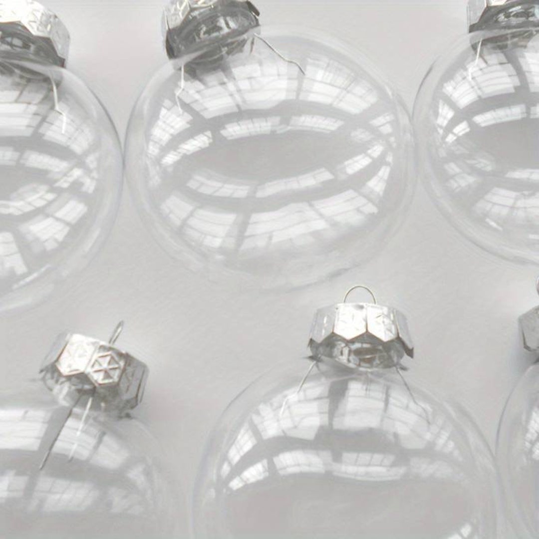 Acrylic Make Your Own Christmas Baubles Pk10 Etsy UK