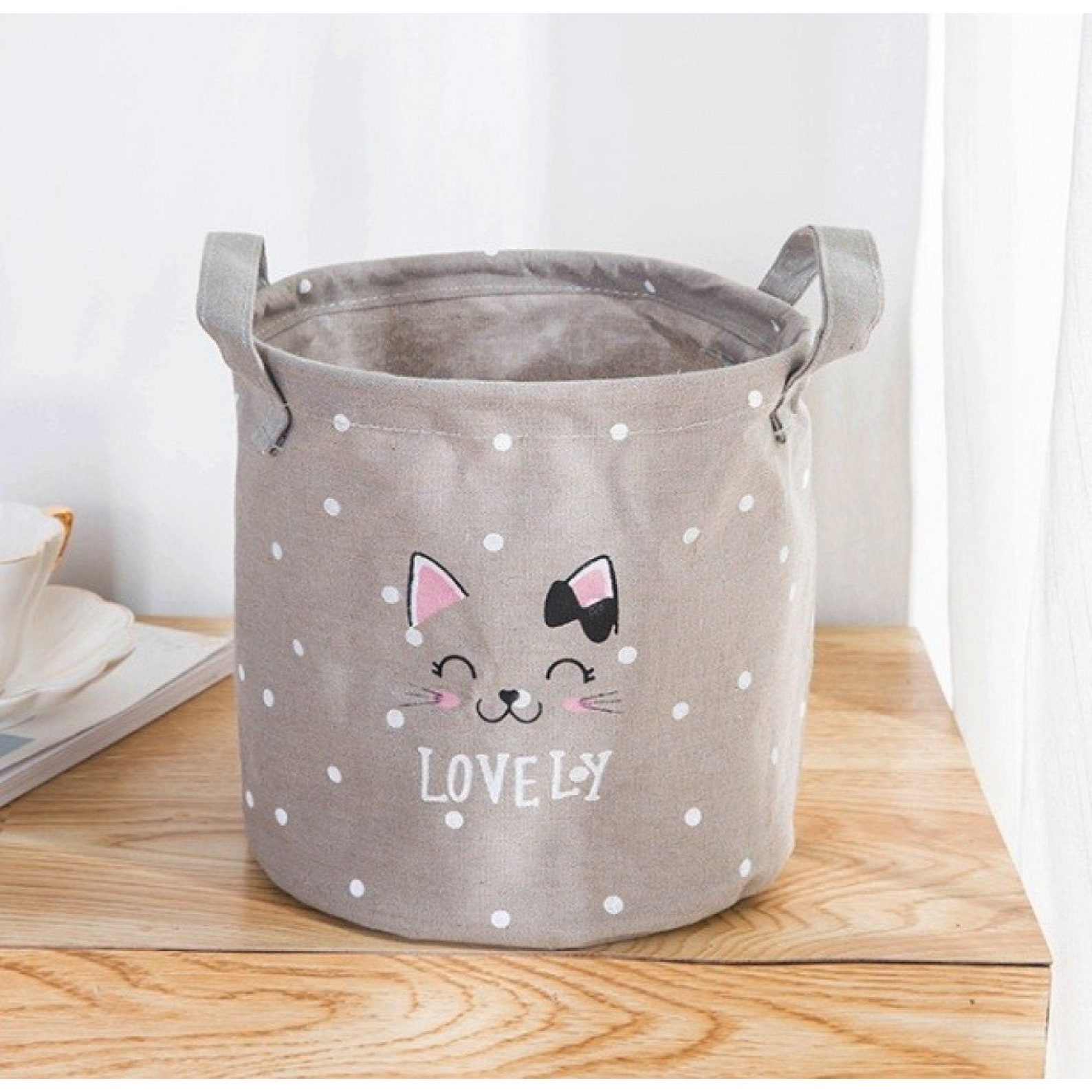 grey toy storage baskets