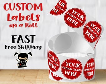 Custom Sticker Labels | Waterproof Stickers | Gloss or Matte Lamination | Your Logo or Design |Free Proof | FAST FREE SHIPPING