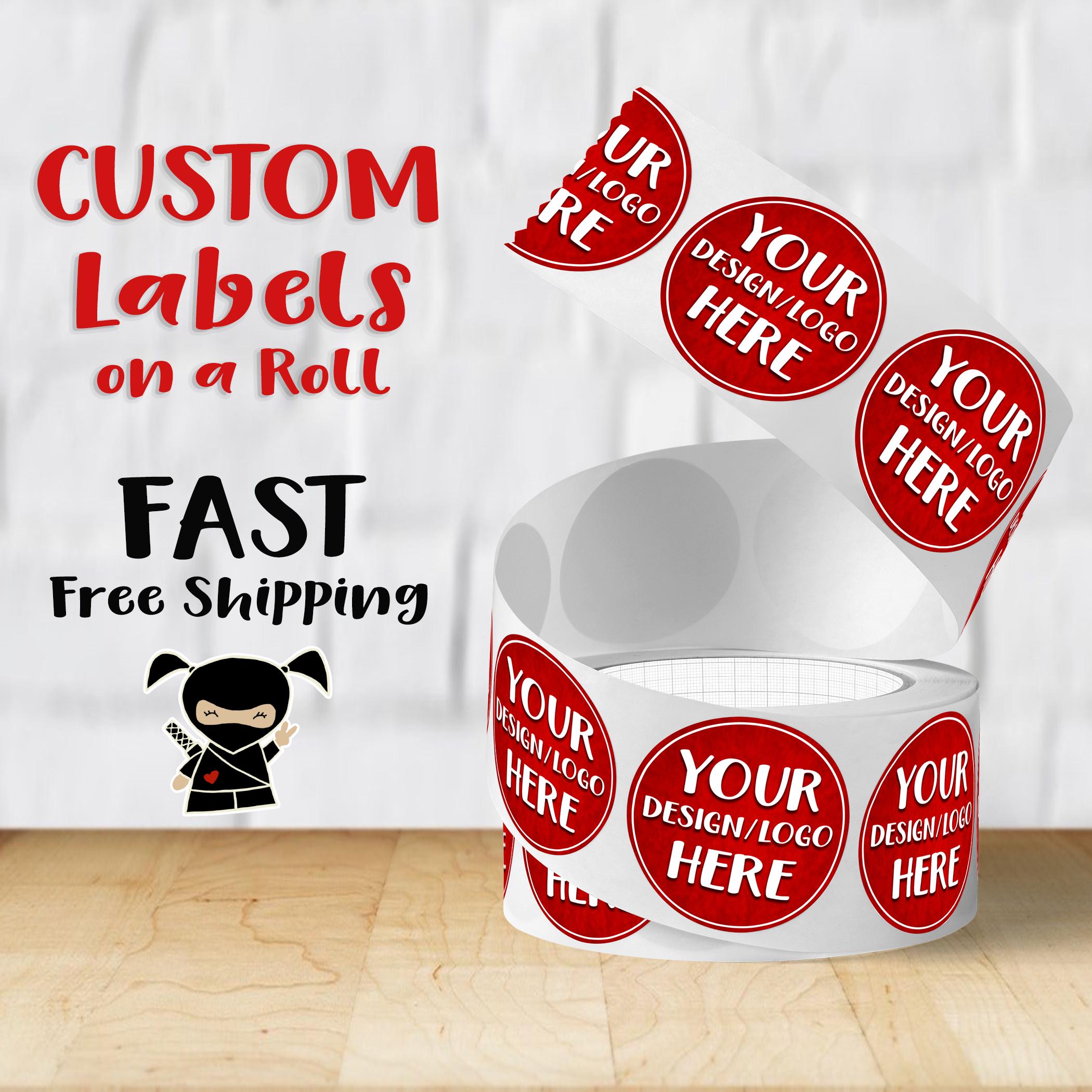 Custom Sticker Labels | Waterproof Stickers | Gloss or Matte Lamination | Your Logo or Design |Free Proof | FAST FREE SHIPPING