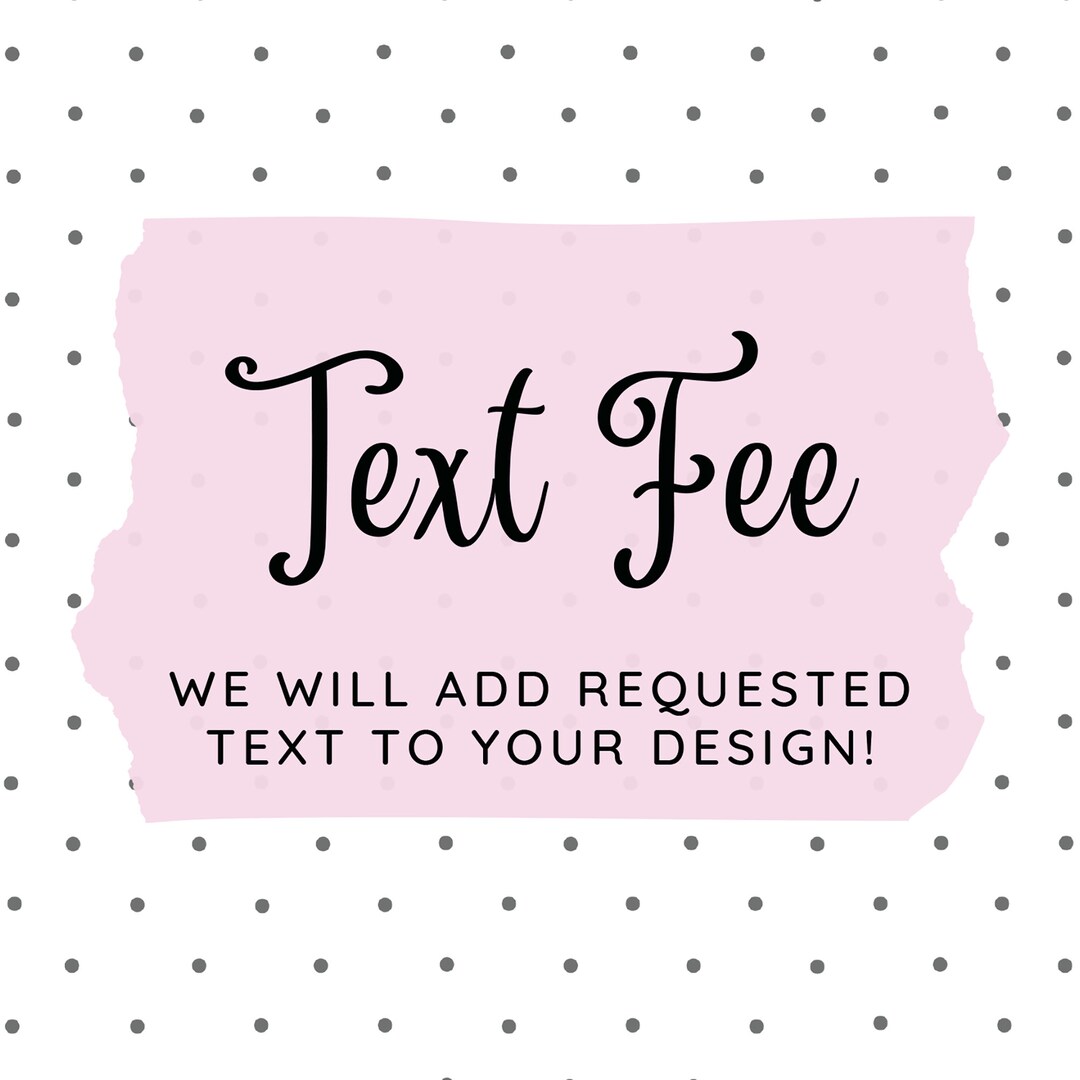 Text Only Custom Sticker Design Fee - Etsy