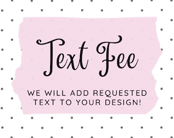 Text Only Custom Sticker Design Fee