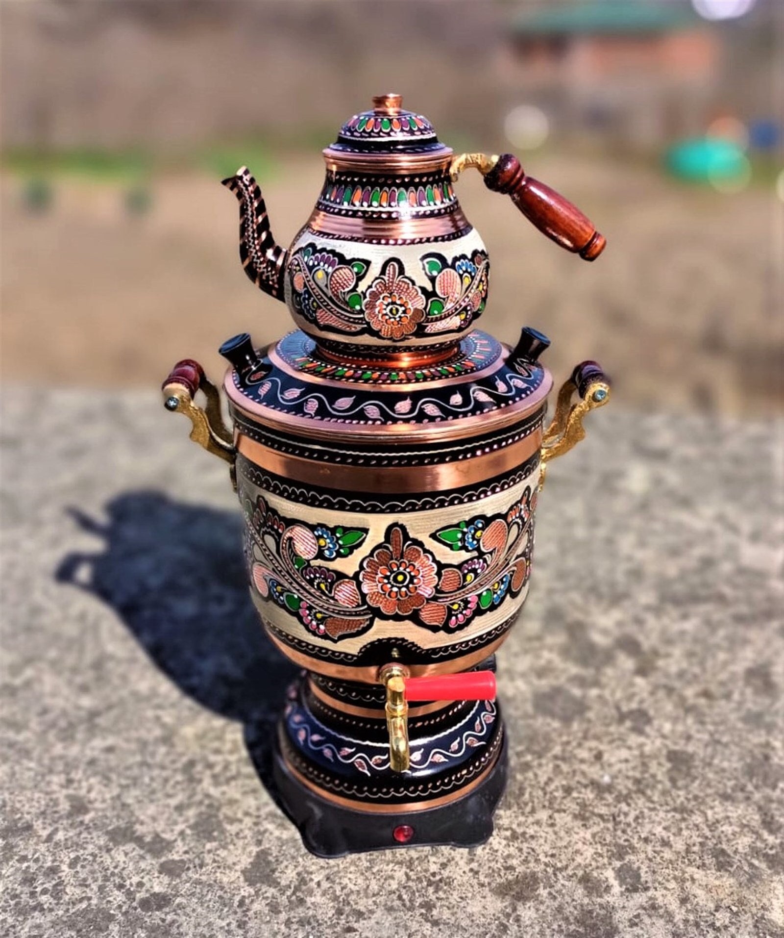 Samovar, russian tea urn, samovar tea, electric samovar - Katharina III 