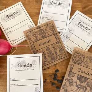 Seed Packets Printable Downloadable Vintage Look | Homestead Garden ...