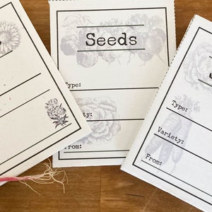 Seed Packets Printable Downloadable Vintage Look | Homestead Garden ...