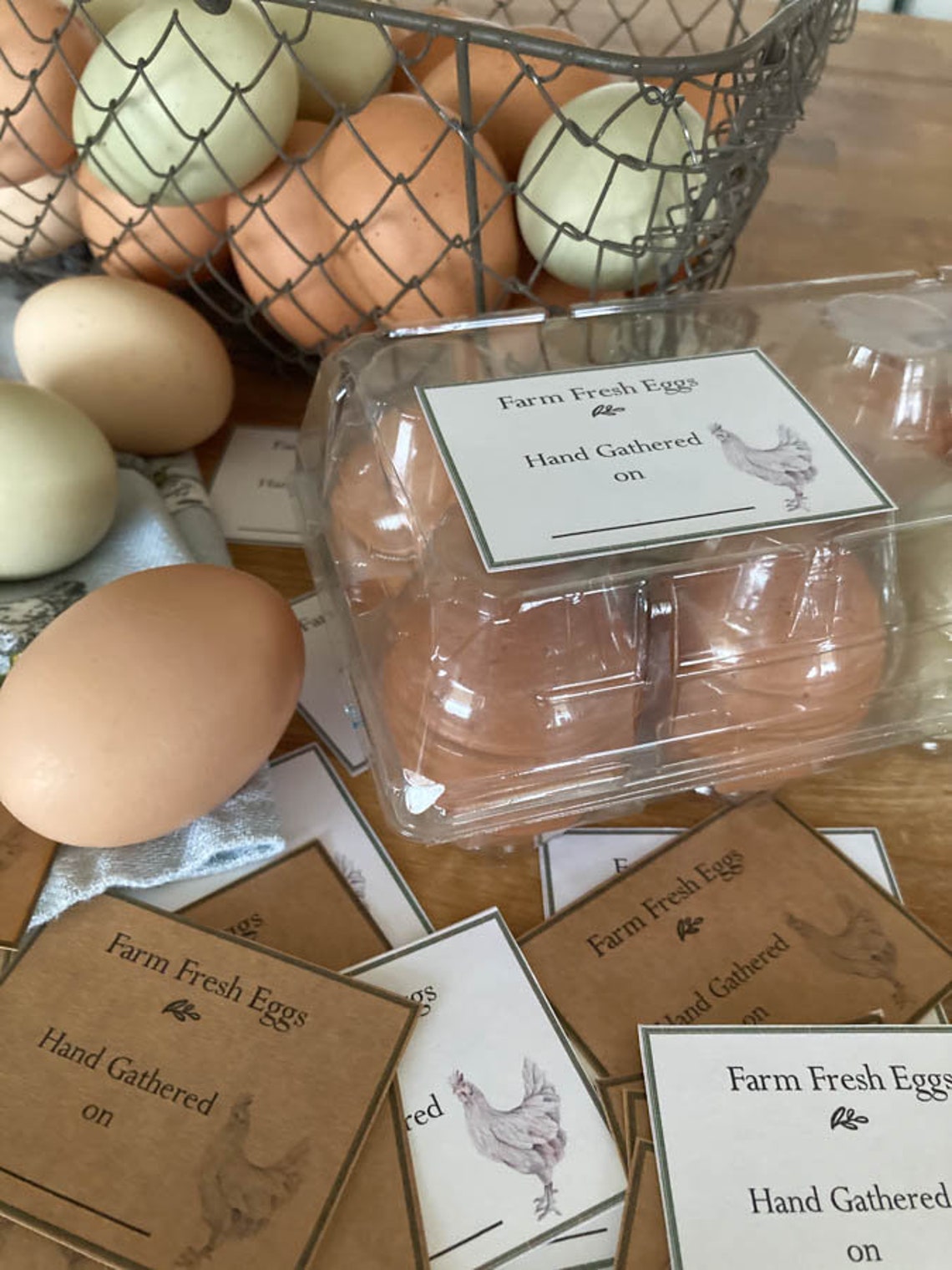 Printable Egg Carton Labels