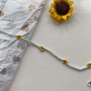 Beaded flower necklace
