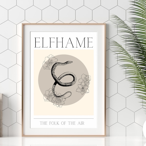 The Cruel Prince | Elfhame | Digital Art Print |  Bookish Art | Book Print | Book Fan Art | Bookish Gift | Poster Print | Bookish Art