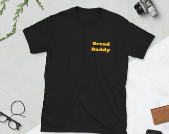 Bread Daddy Graphic Tee, funny food humor shirt, Retro typography gift idea for dad
