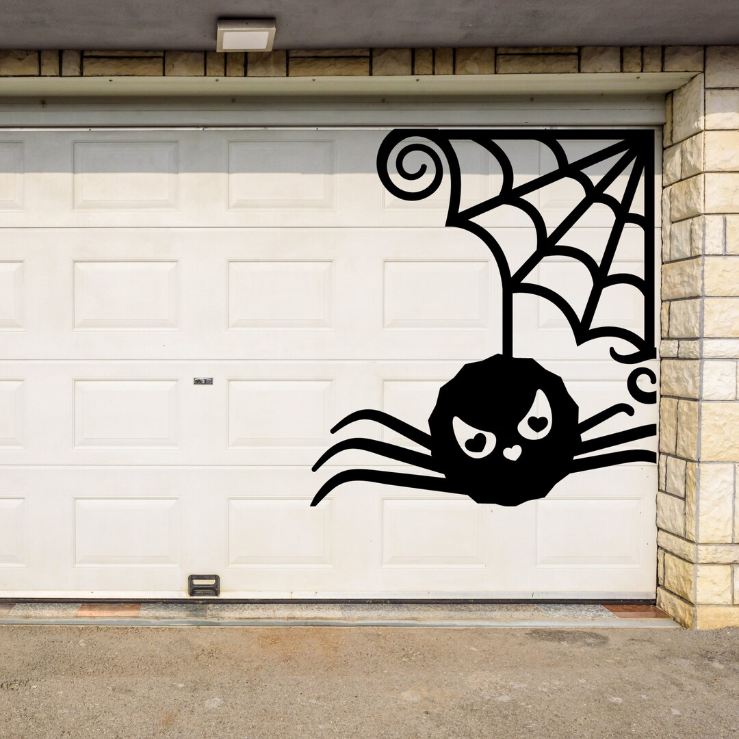 Spider Halloween Decoration Decal / Spooky Spider Wall Decal / Etsy