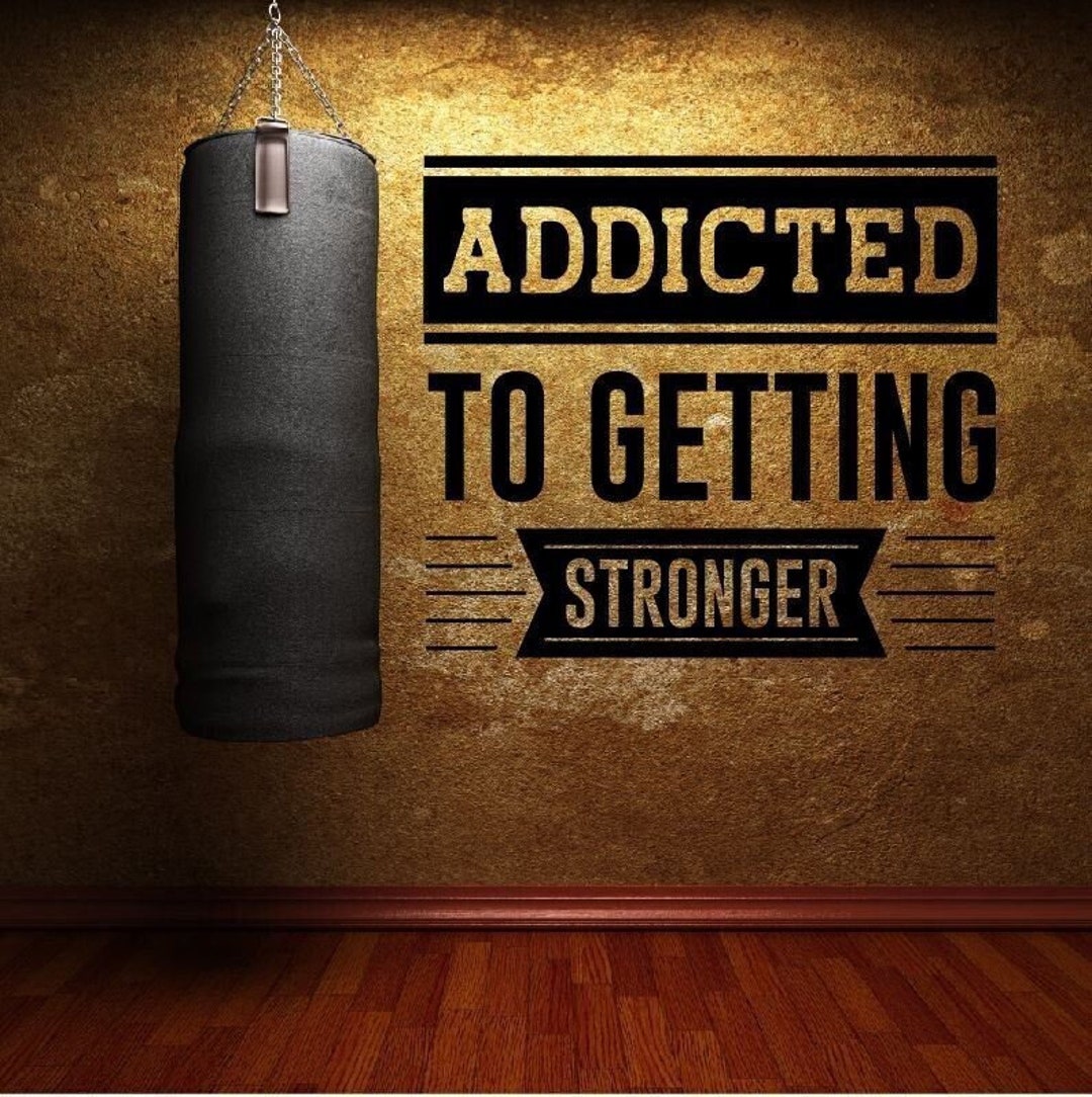 Home Gym Vinyl Decal / Fitness Room Decal / Home Gym Decal / Etsy