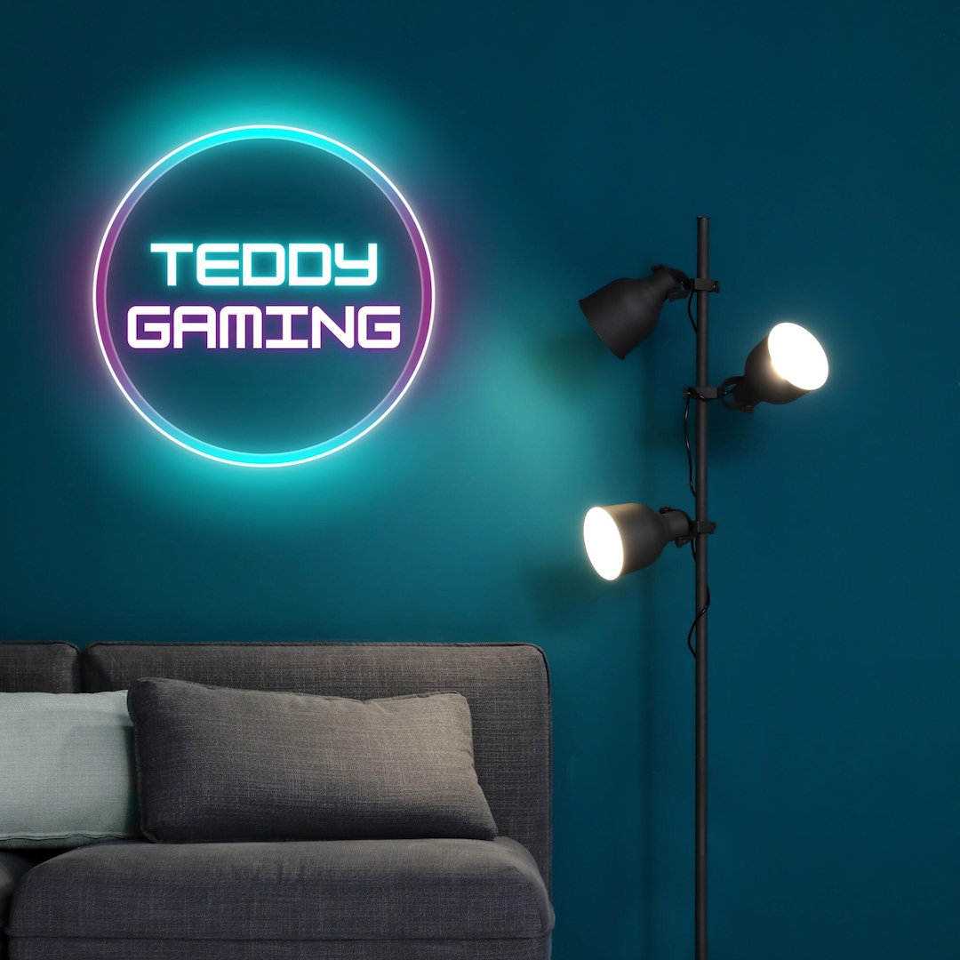 Custom Neon Gaming Wall Decal / Fun Personal Gaming Sticker / Video