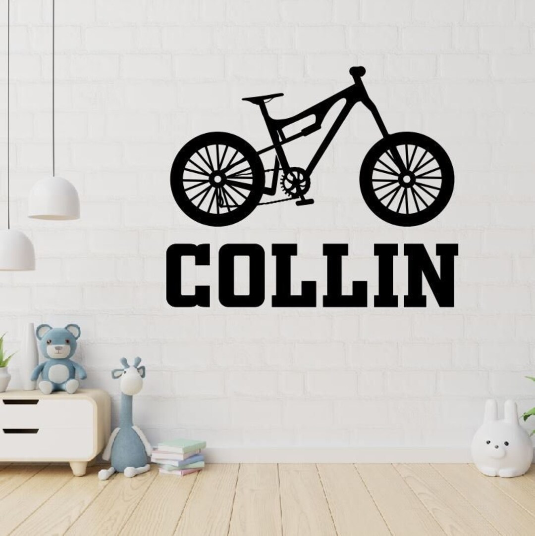 Personalized Mountain Bike Name Decal / Custom Name Decal / Etsy