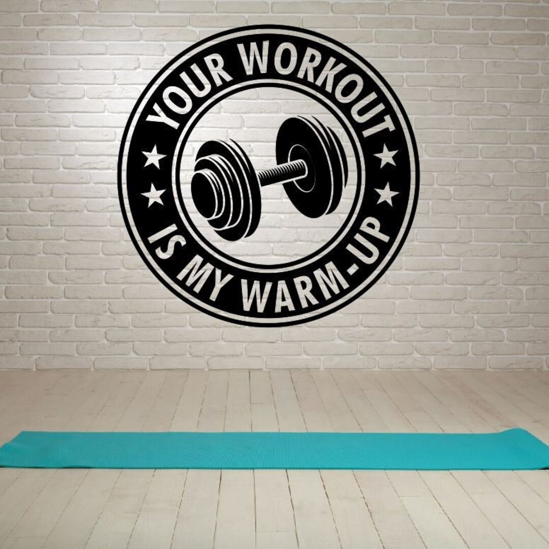 Home Gym Vinyl Decal / Fitness Room Decal / Home Gym Decal / Etsy