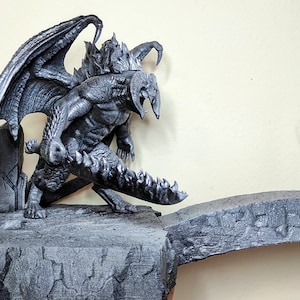 Gandalf and Balrog 3d printed and primed