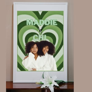Bestfriends Posters| bestfriends birthday gift| Custom Poster| Personalized print | Custom Best friends Portrait| Personalized illustration|