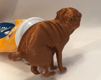 The Pooping Pug Toothpaste Topper / Original Dog Pooping Toothpaste Dispenser