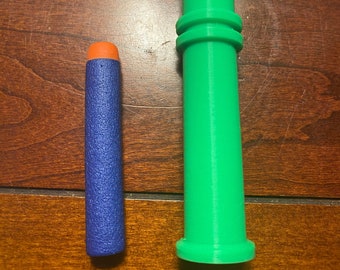 3D Printed Toy Bamboo Blowgun - Quick and Sneaky - Shoots Nerf Darts