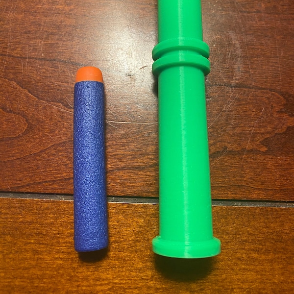 3D Printed Toy Bamboo Blowgun - Quick and Sneaky - Shoots Nerf Darts