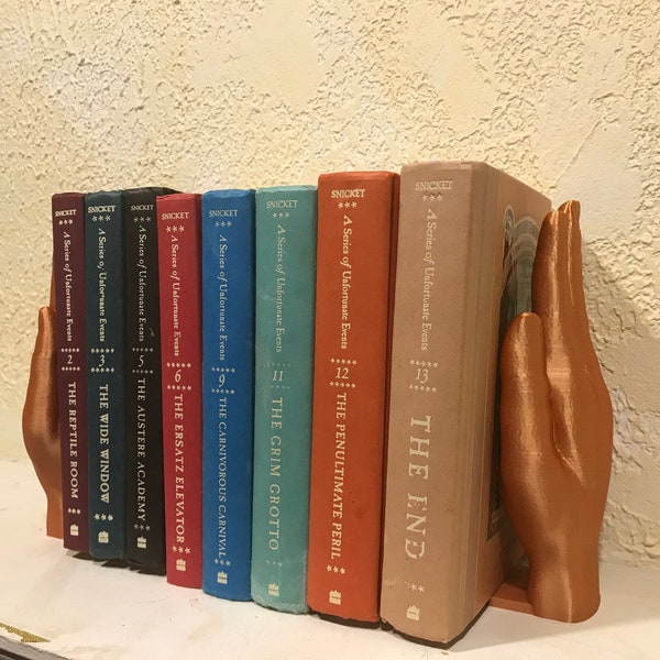 3D Printed Hand Bookends / Marble Bookends / Cookbook Holders