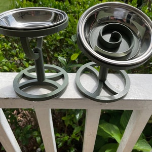 No More "SCARF AND BARF!" - The Cat Bowl Stand that Eliminates Vomiting