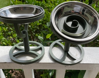 No More "SCARF AND BARF!" - The Cat Bowl Stand that Eliminates Vomiting