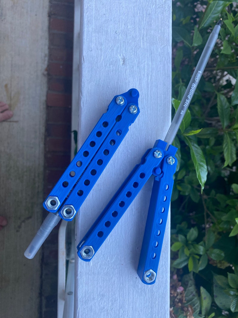 Balisong (butterfly Knife) Pen - Fidget Toy That Really Writes! - Etsy