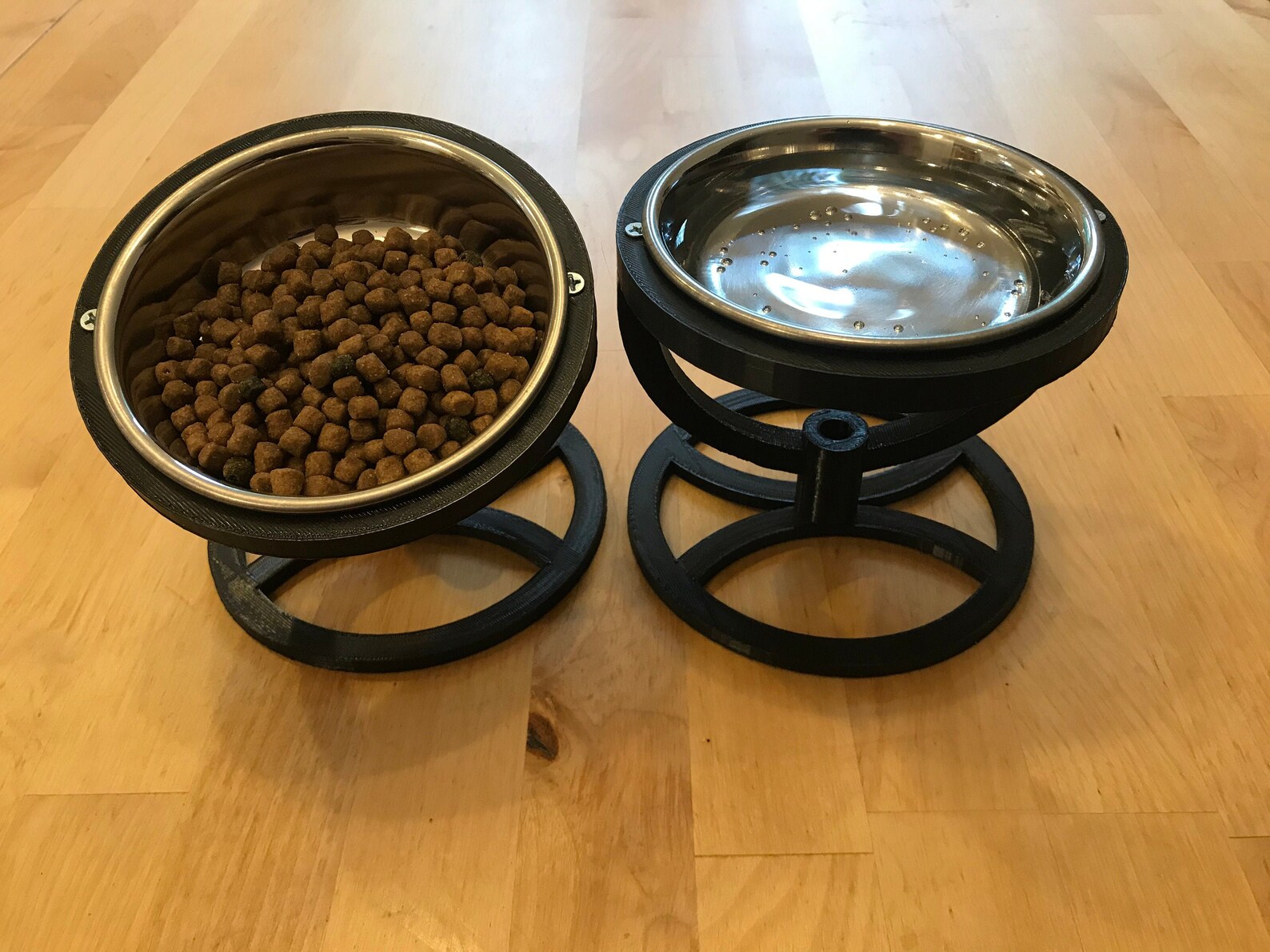 Elevated Tilted Cat Bowl Stand / Cat Food Feeder / AntiVomit Etsy