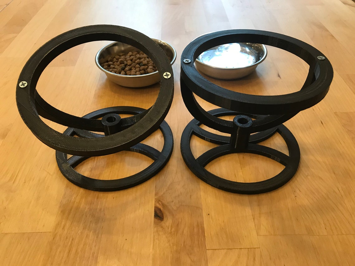 Elevated Tilted Cat Bowl Stand / Cat Food Feeder / AntiVomit Etsy