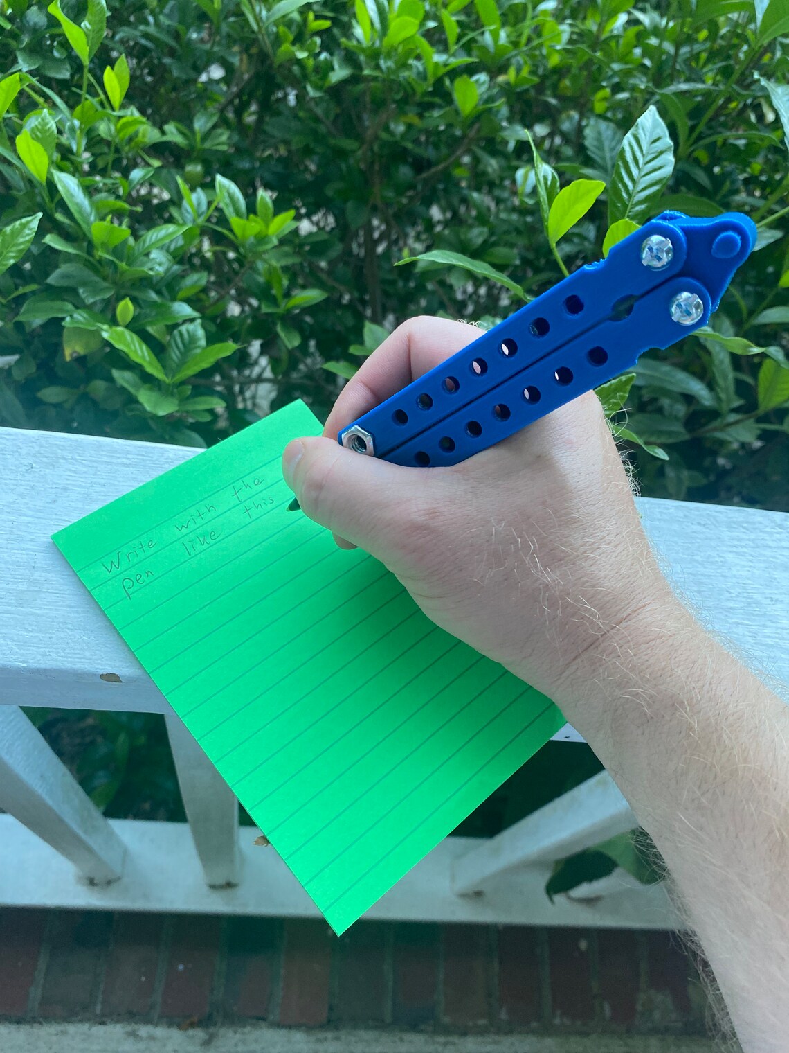 Balisong (butterfly Knife) Pen - Fidget Toy That Really Writes! - Etsy