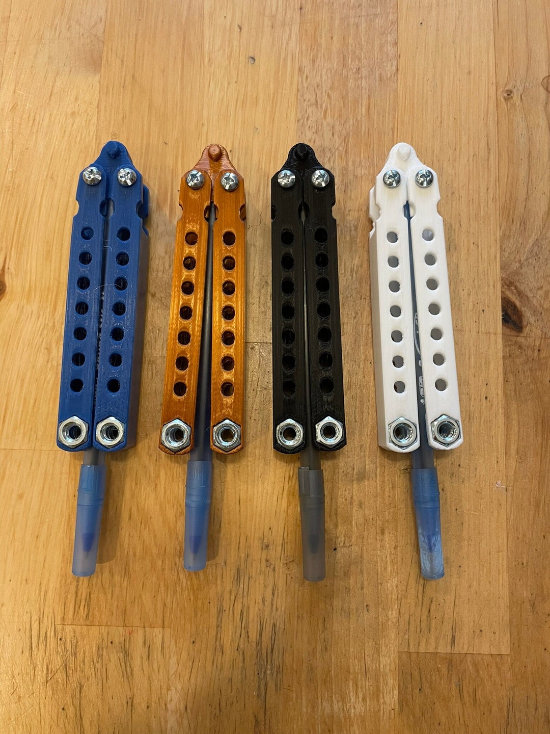 Balisong butterfly Knife Pen Fidget Toy That Really Writes Etsy