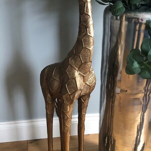 Gold Giraffe. the Most Fabulous Gold Huge Floor Standing Giraffe Head