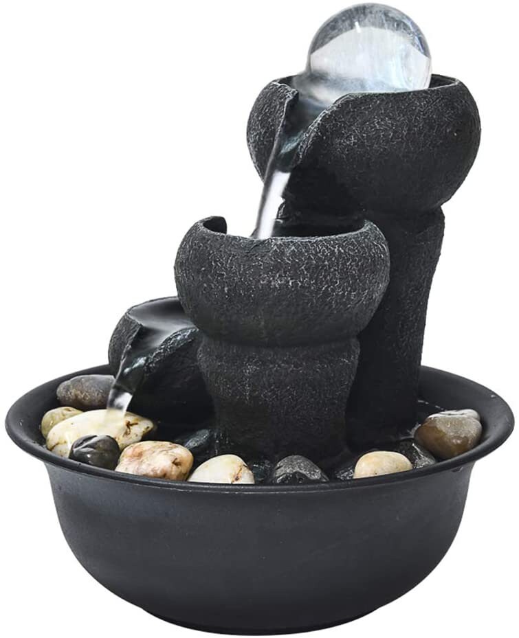 Relaxation Waterfall 3 Portable Feng Shui Fountain Indoor Etsy
