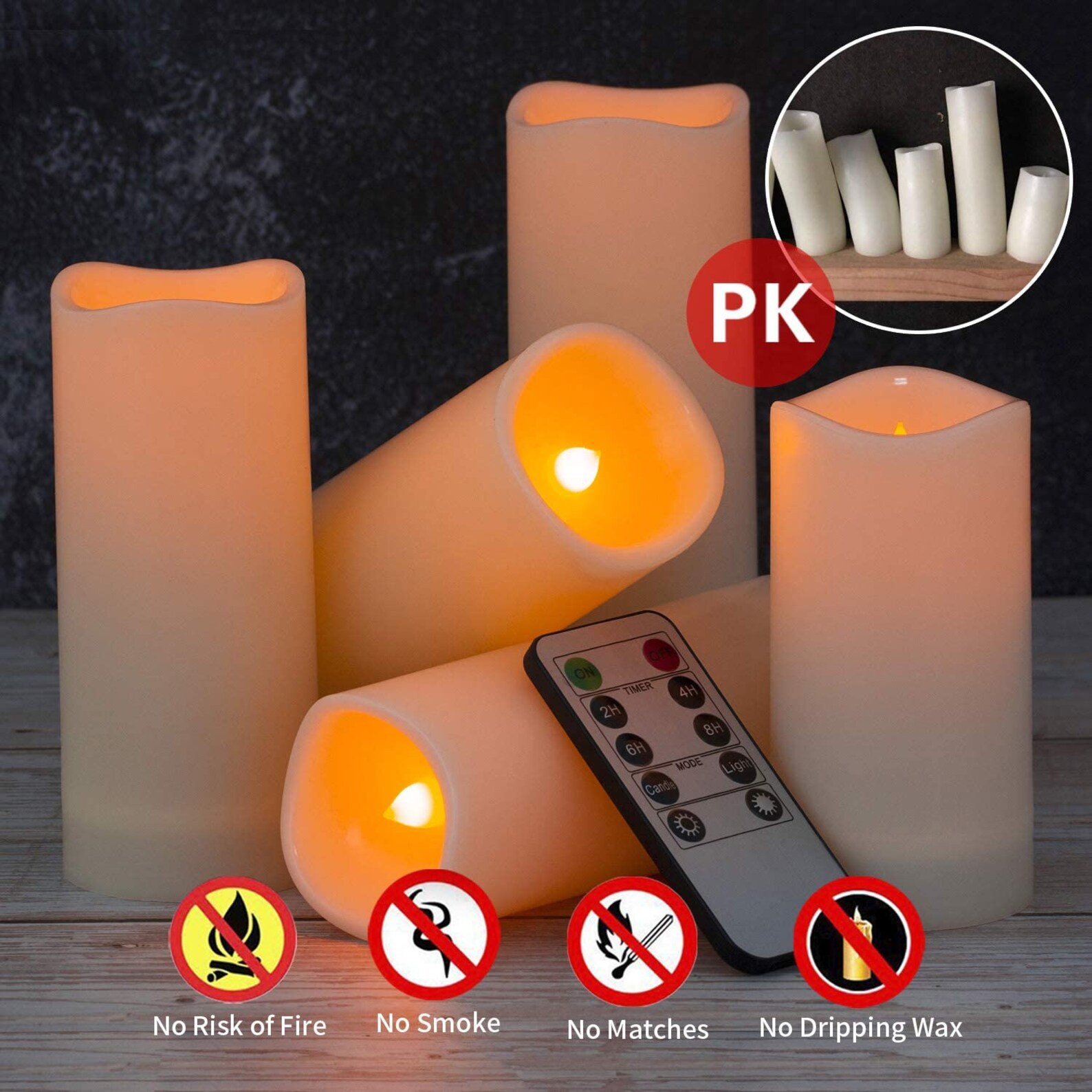 Flameless Candles Exquisite Pack of 12 Waterproof Outdoor Etsy
