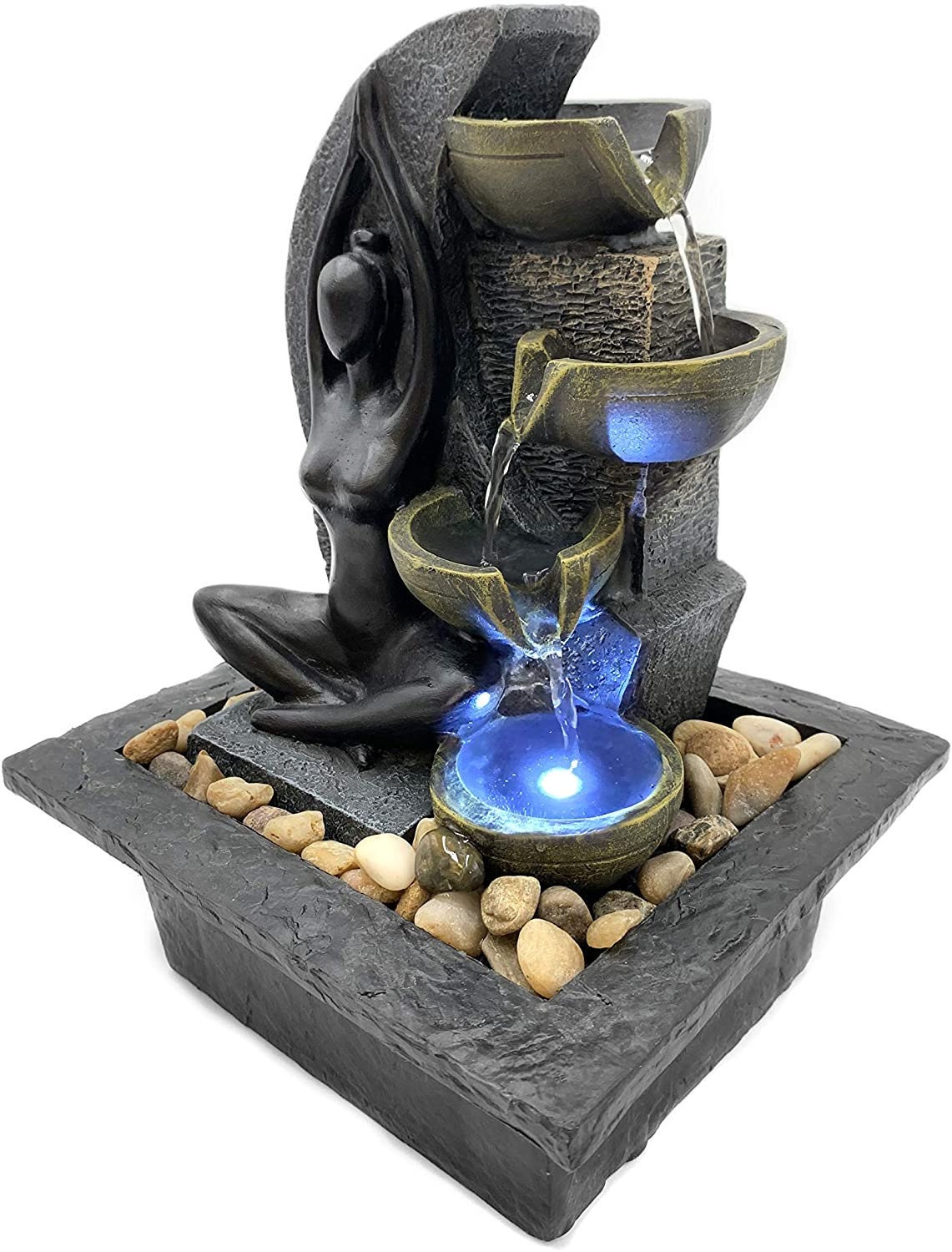 Zen Peace Table Top Meditation Fountain Etsy