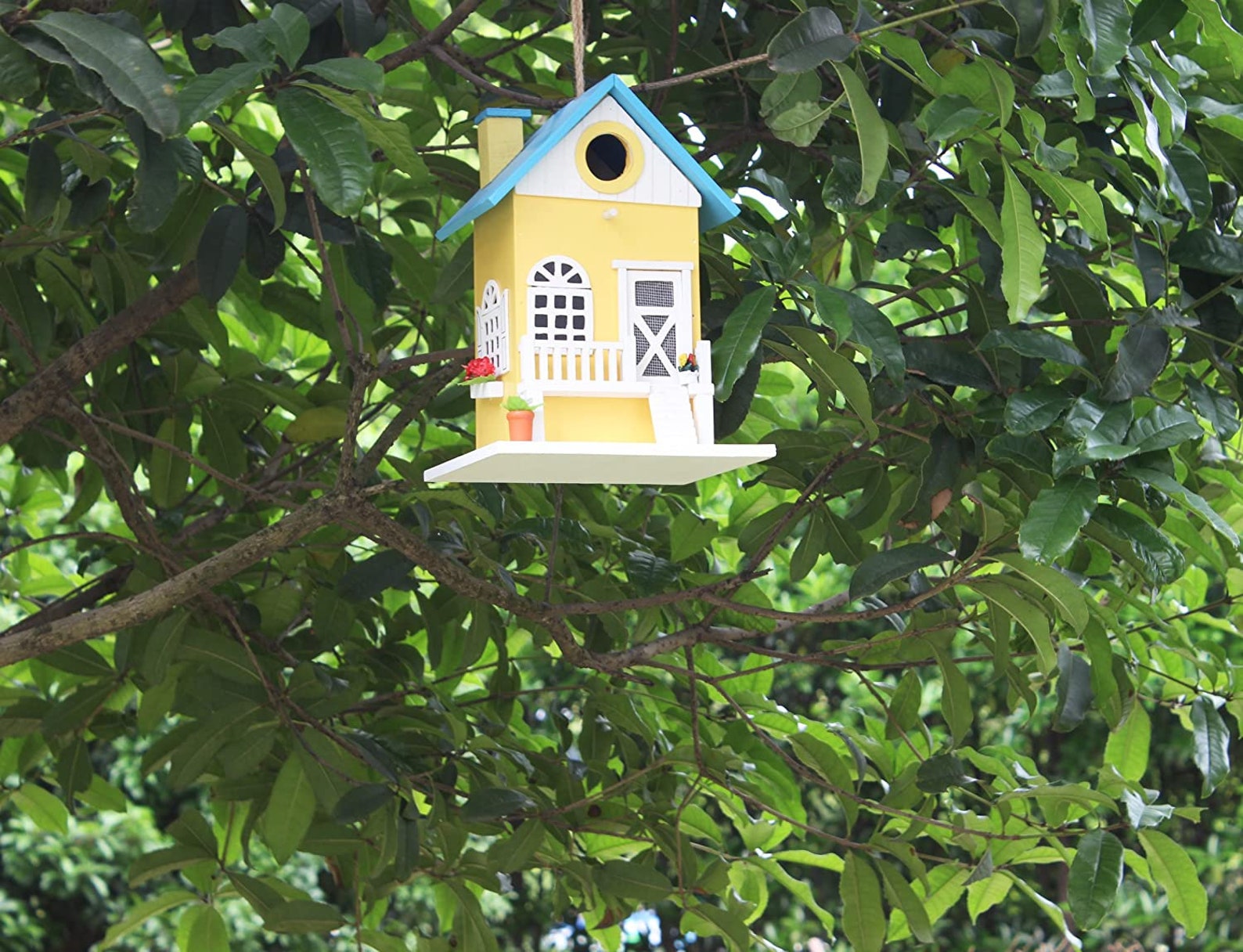 Colored Country Cottages Bird House Farmhouse | Etsy