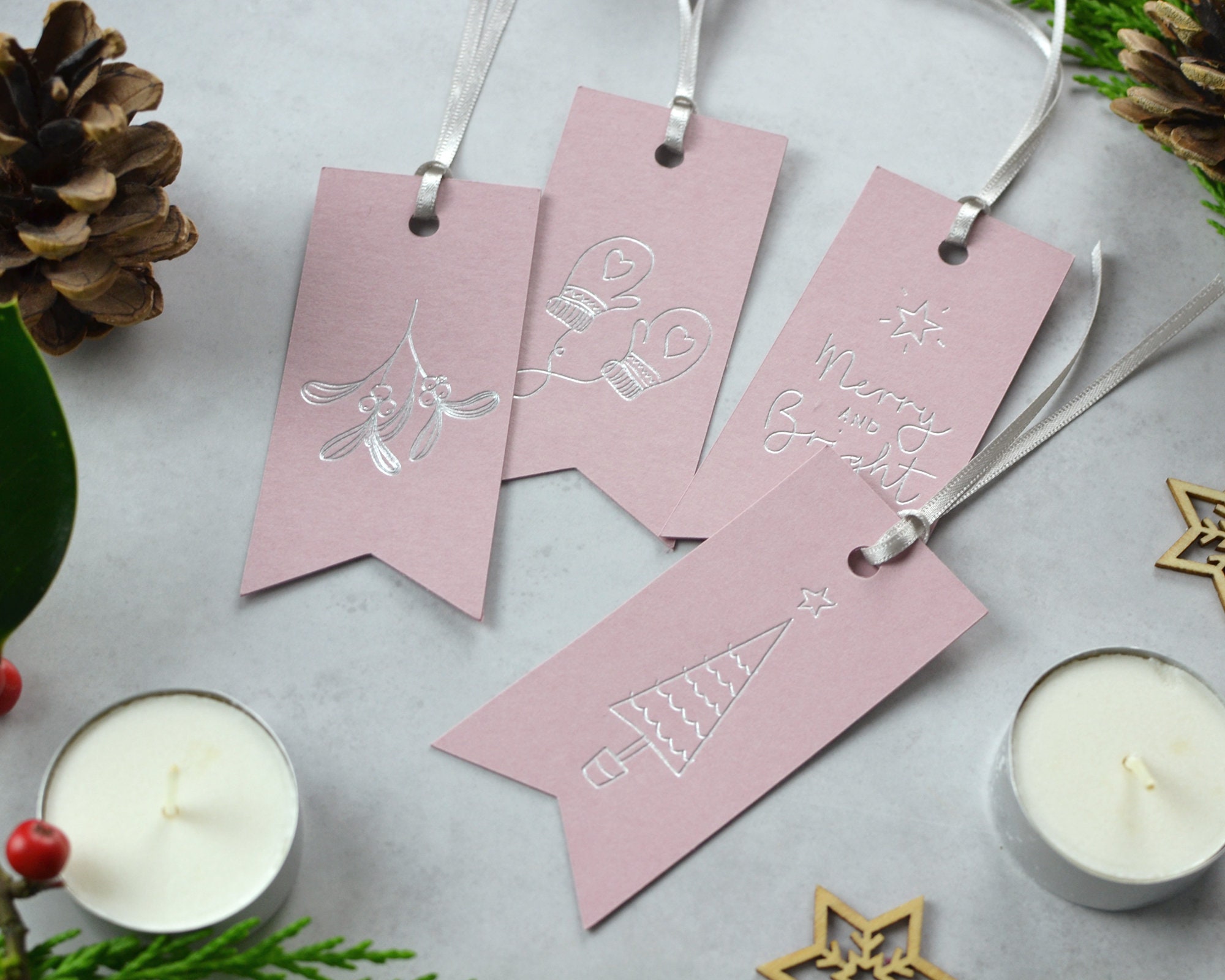 Christmas Tags Gold Foil Gift Tags Xmas Tags Christmas Labels