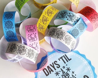 WDW Disneyworld Countdown Chain WDW Vacation Paper Chain Trip Orlando Adventure Daily Countdown PDF Instant Download