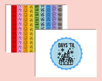 Disneyland Countdown Chain Disneyland Vacation Paper Chain Disneyland Trip California Adventure Daily Countdown PDF Instant Download