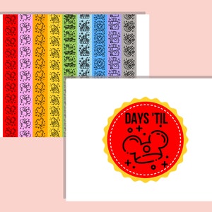 Disneyland Countdown Chain Disneyland Vacation Paper Chain Disneyland ...