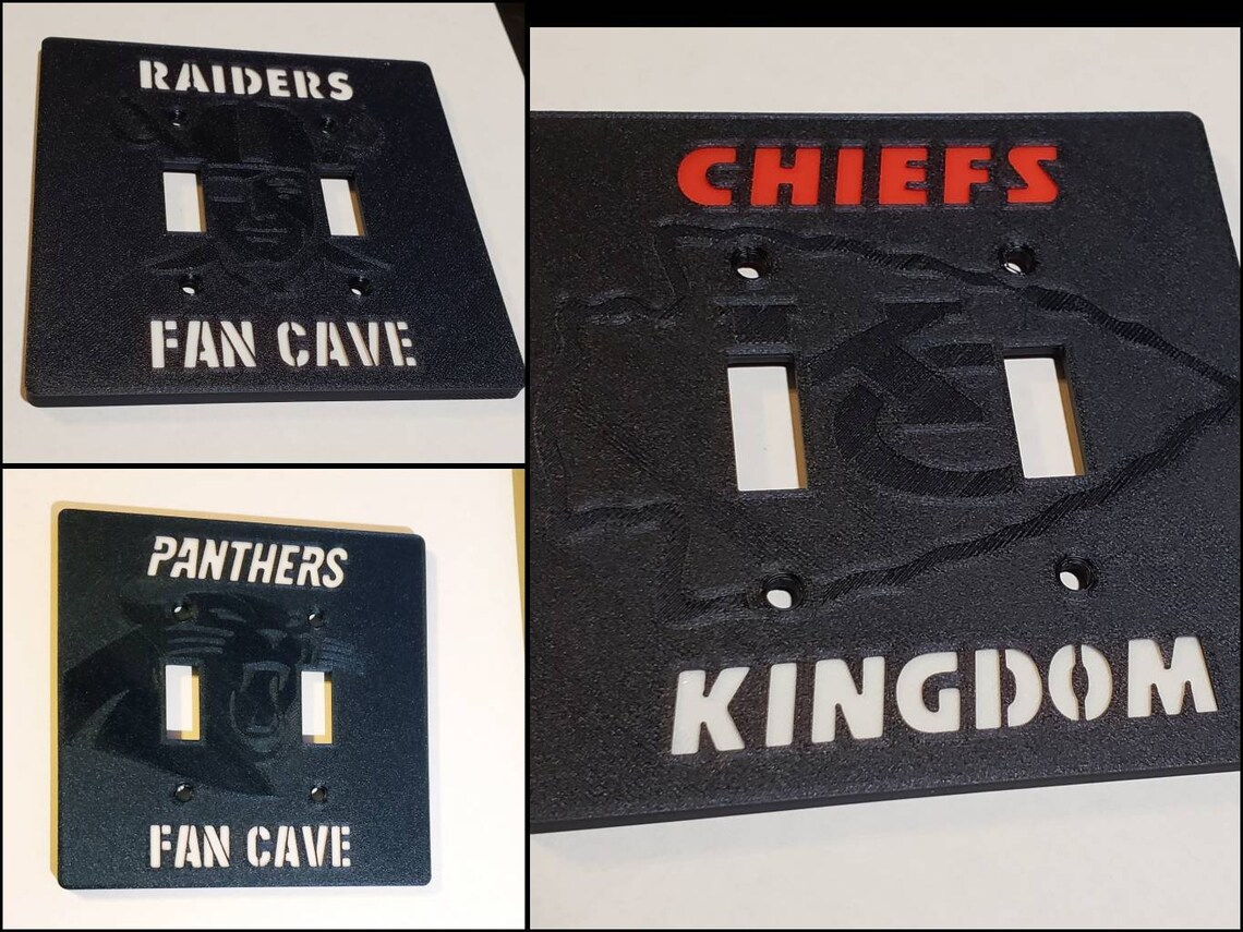 Custom NFL Light Switch Plates Etsy