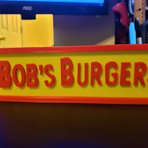Bob&#39;s Burgers Sign for Kitchen, Bedroom, or Game Room