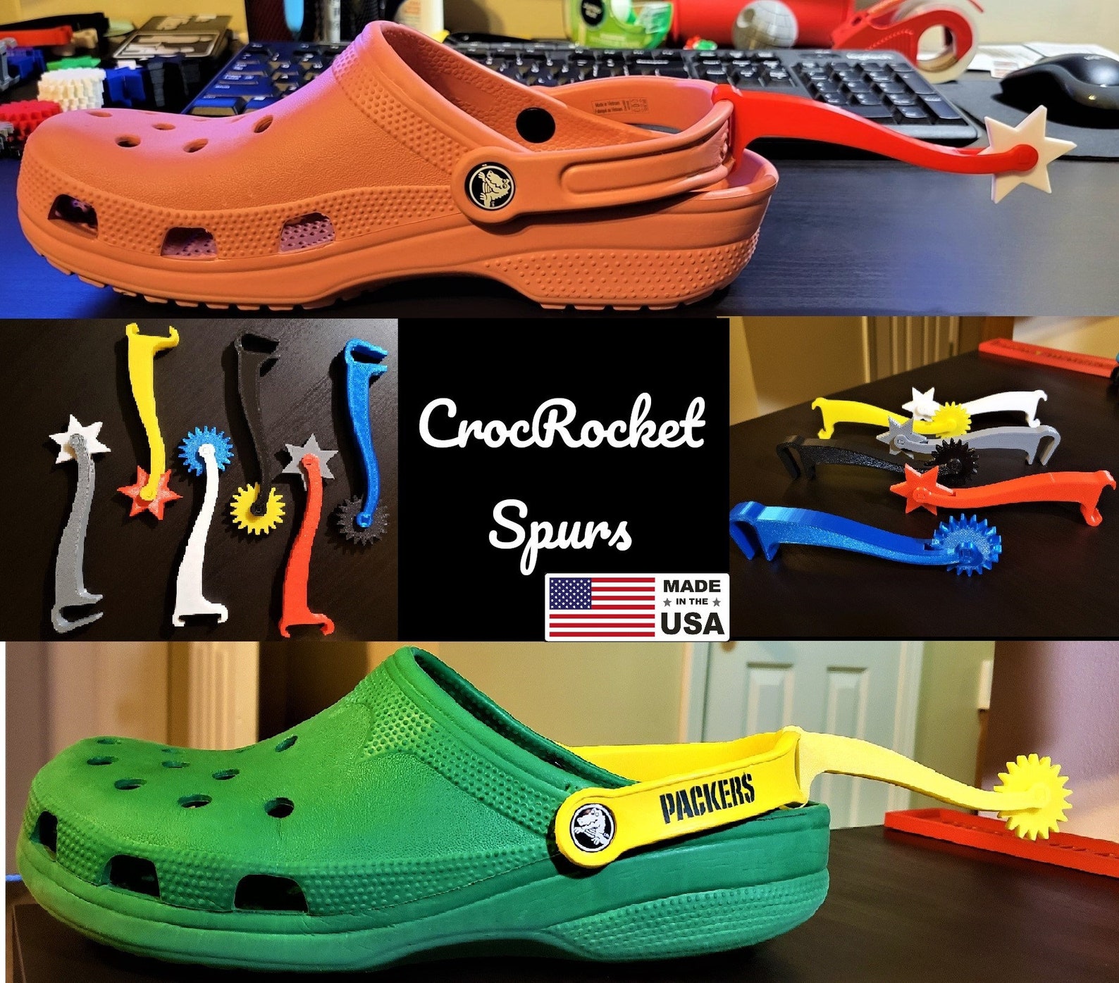 spurs for crocs amazon