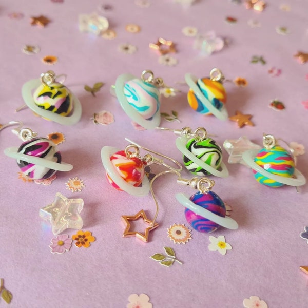 Subtle Pride Planet earrings