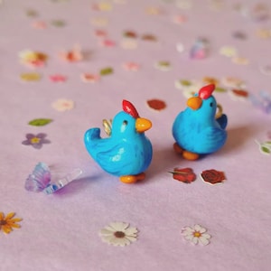 Blue Chicken charm
