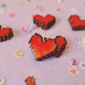 Pixel Heart charm