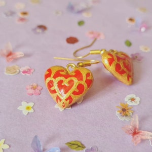 Legend of Zelda Heart Container earrings